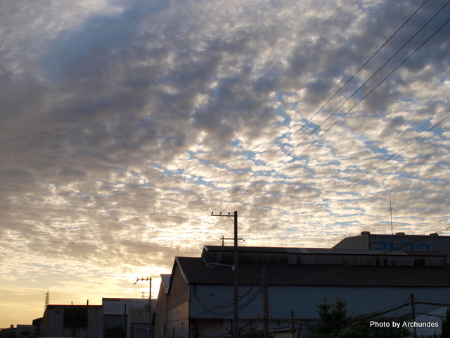 福船だまり風景　雲